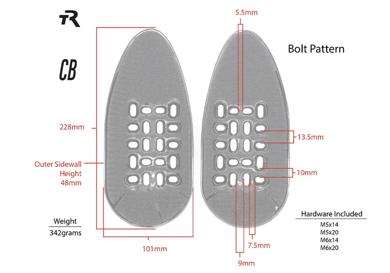 Load image into Gallery viewer, TriRig - Pads - Closed Back Carbon Arm Cups
