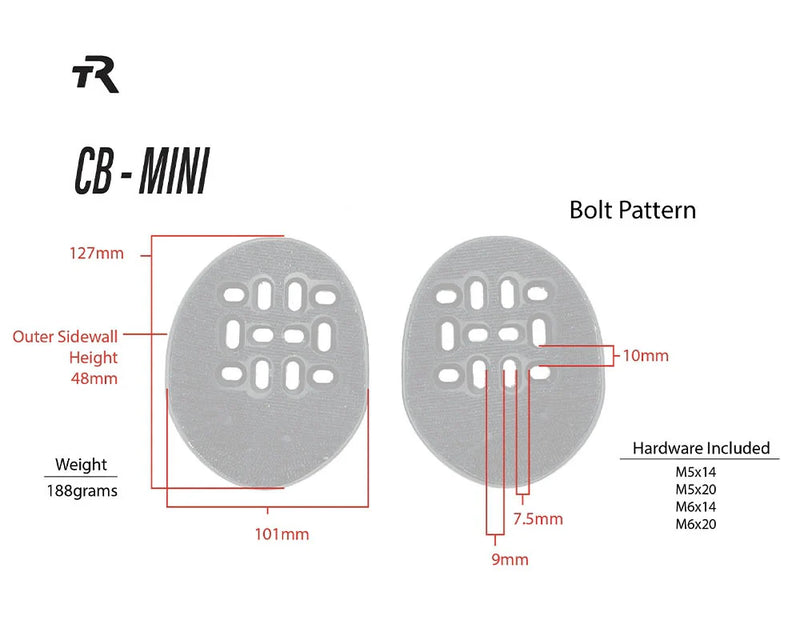 Load image into Gallery viewer, TriRig - Pads - Mini Closed Back Arm Cups
